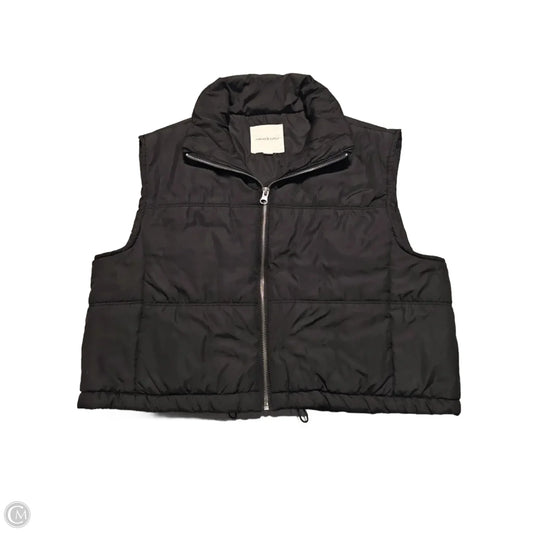Vest Puffer & Quilted By Thread And Supply In Black, Size: S