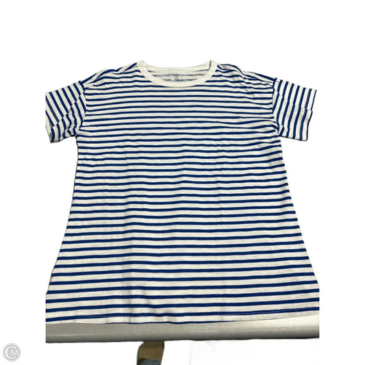 Top Short Sleeve By Maurices In Striped Pattern, Size: M