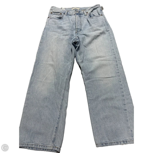 Jeans Straight By Levis In Blue Denim, Size: 12