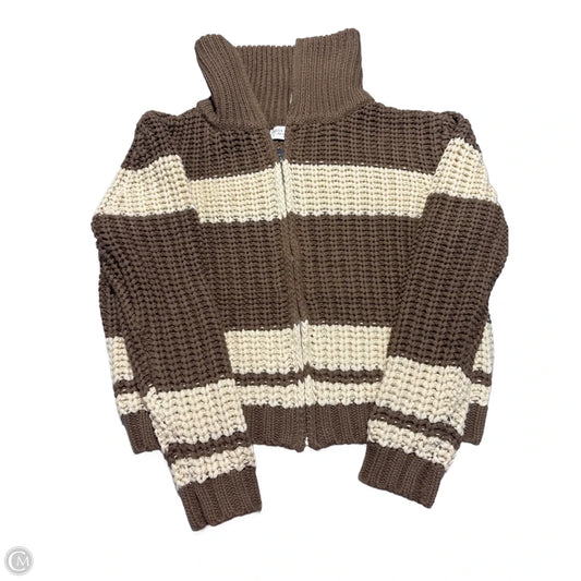 Sweater By Dress Forum In Brown & Cream, Size: S
