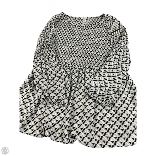 Blouse Long Sleeve By Spense In Cream, Size: L