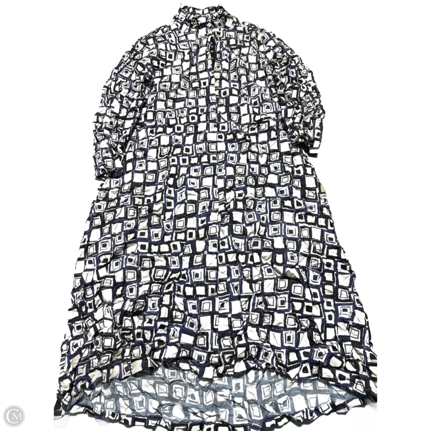 Dress Casual Midi By Habitat In Geometric Pattern, Size: Xs