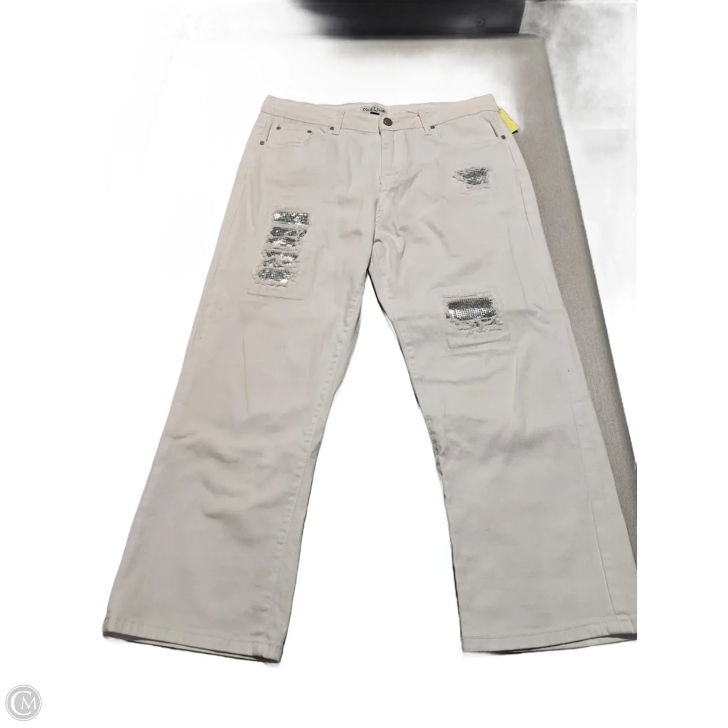 Jeans Straight By Cmc In White Denim, Size: 14