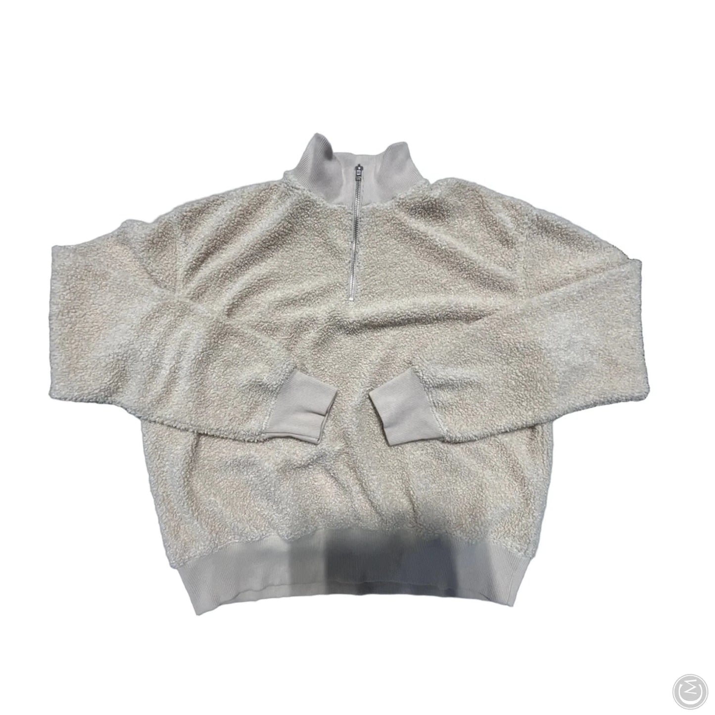 Top Long Sleeve By Topshop In Tan, Size: M