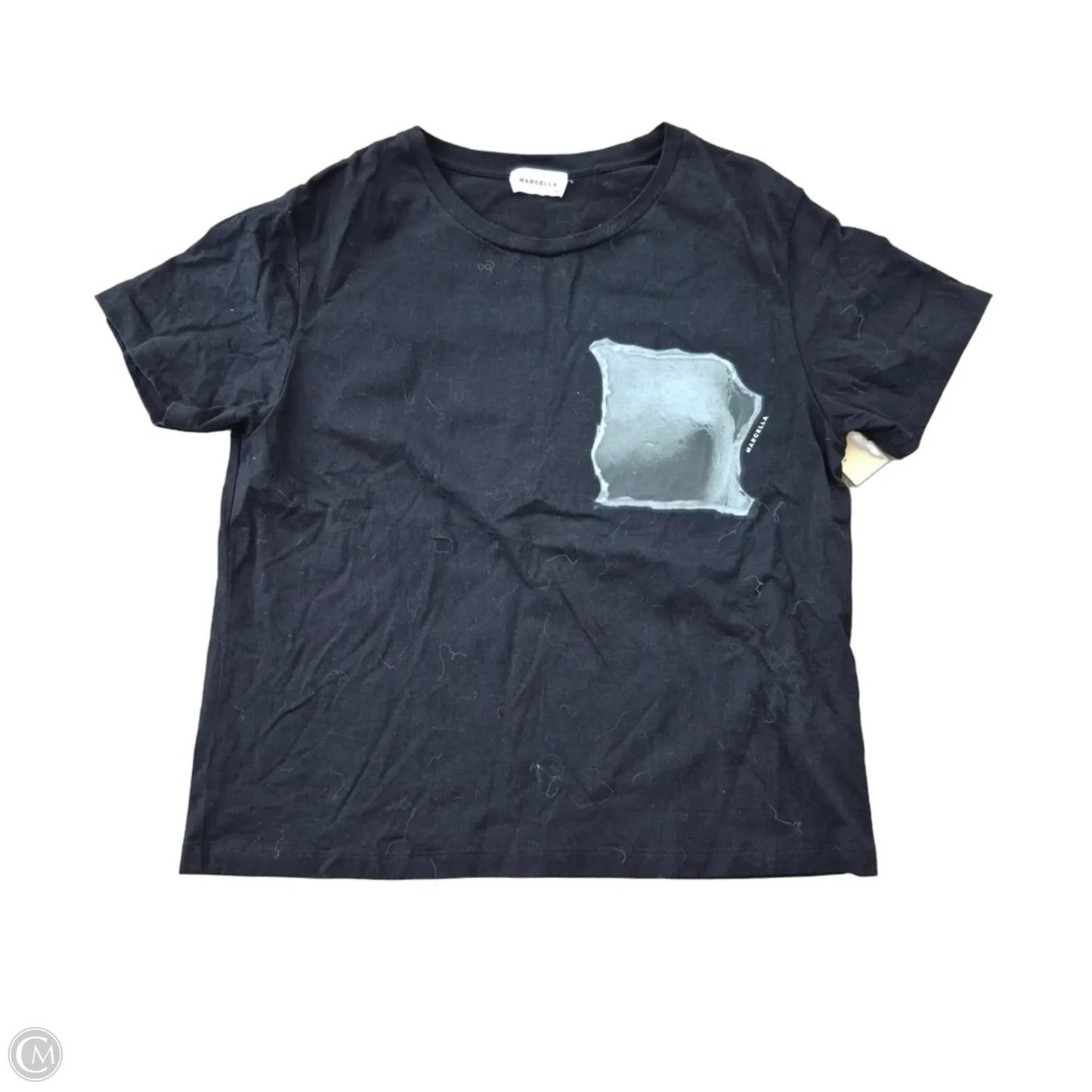 Top Short Sleeve By Cmb In Black, Size: M