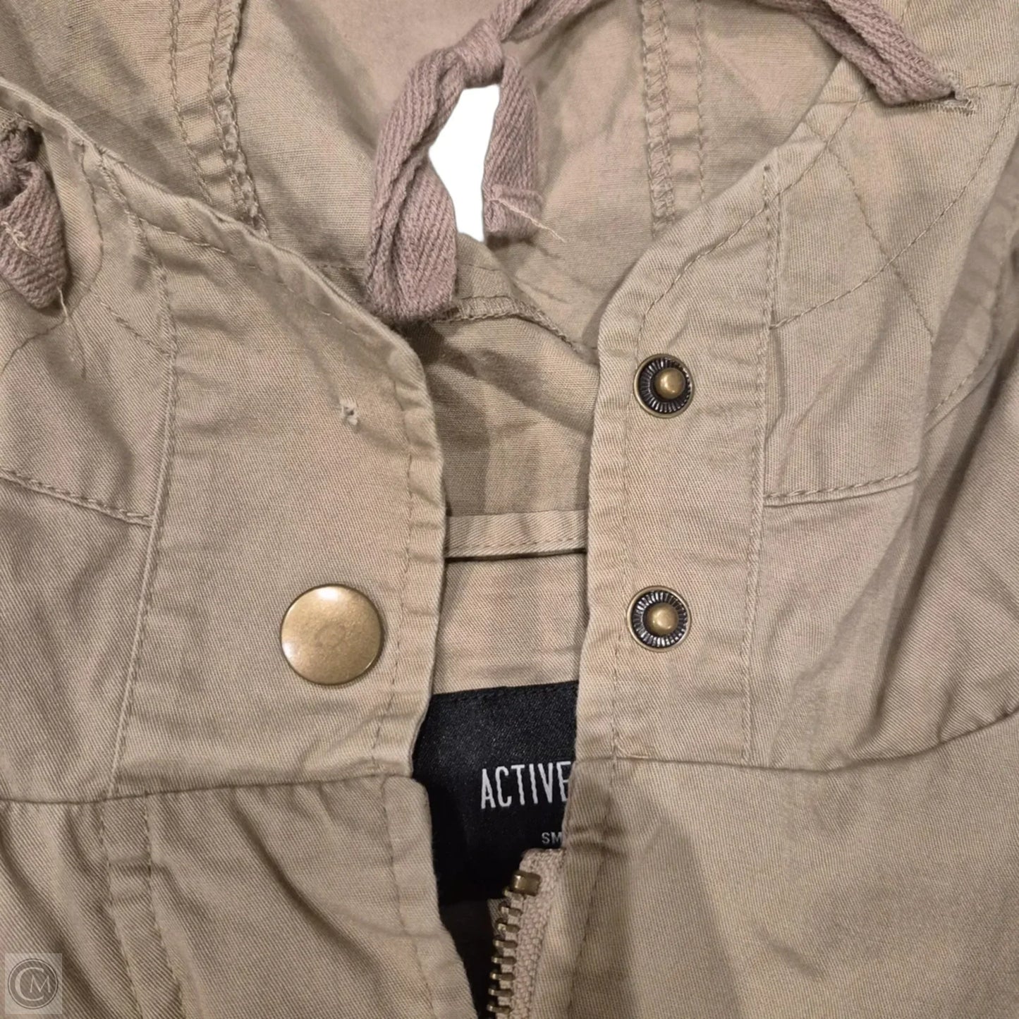 Jacket Moto Leather By Active Usa In Tan, Size: S