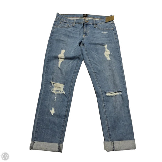 Jeans Cropped By Just Black In Blue Denim, Size: 2