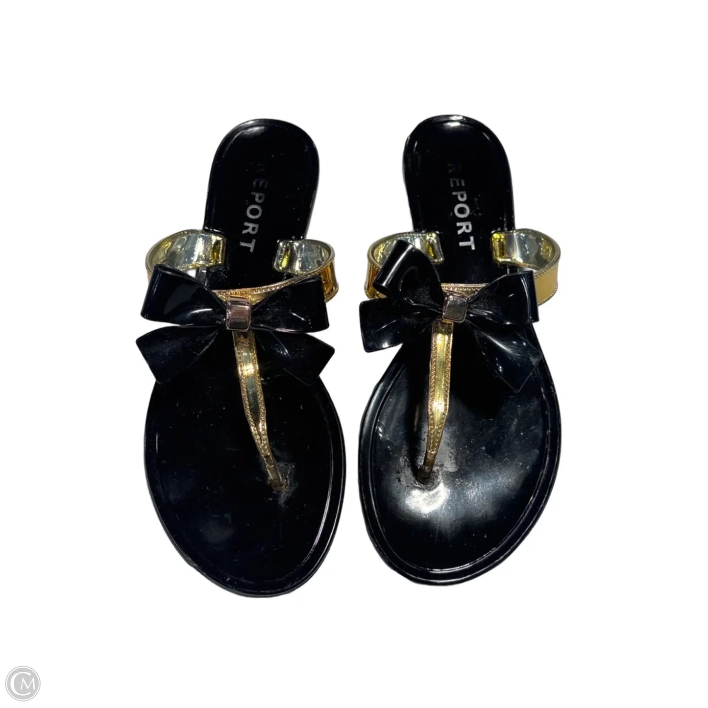 Sandals Flats By Report In Black, Size: 6.5