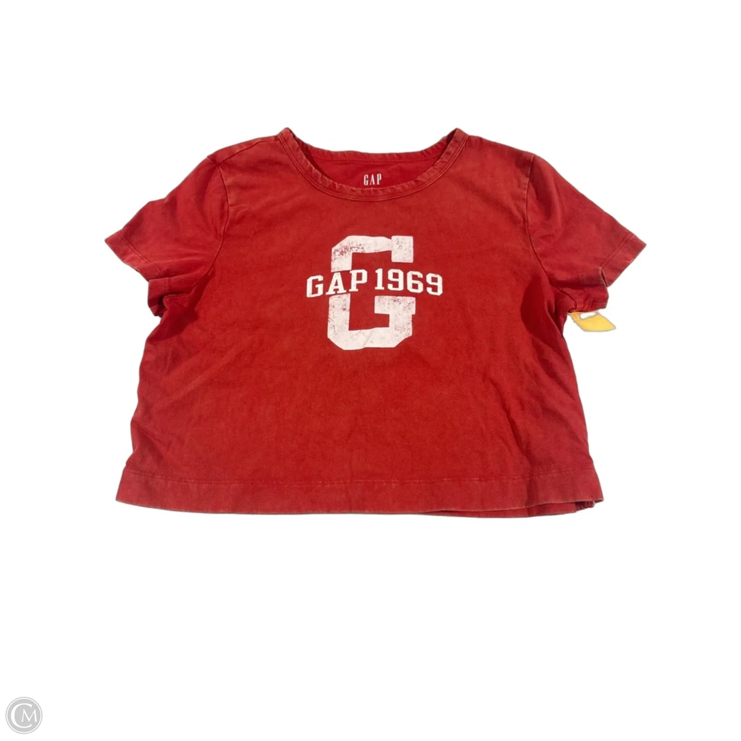 Top Short Sleeve By Gap In Red, Size: Mp
