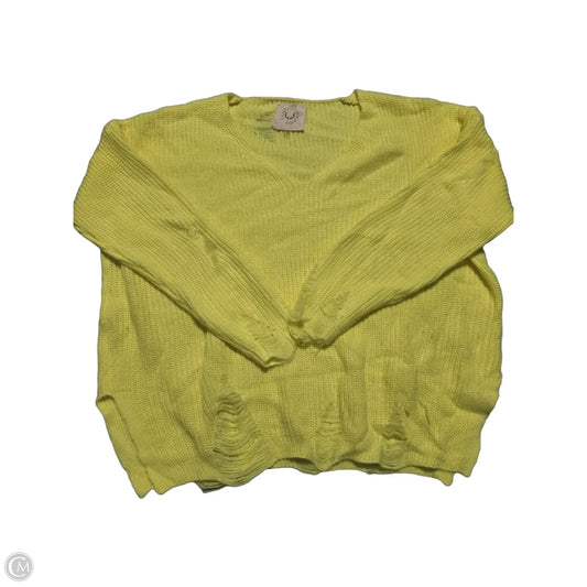 Sweater By Fantastic Fawn In Yellow, Size: M
