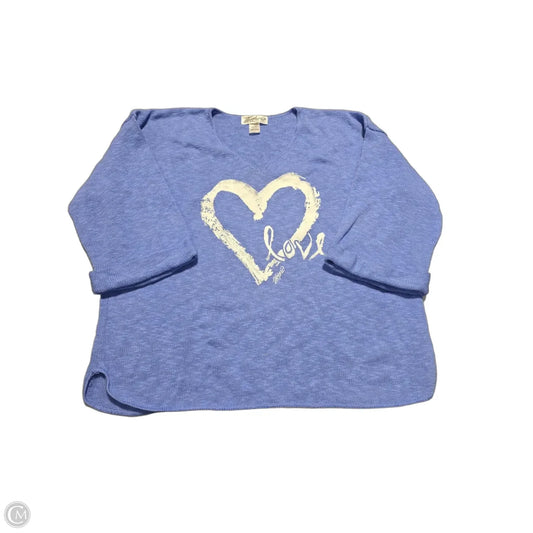 Sweater By Cmc In Blue, Size: Osfm