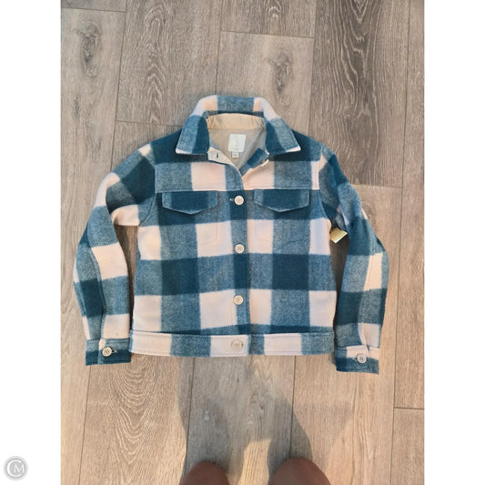 Jacket Fleece By Joie In Plaid Pattern, Size: Xs
