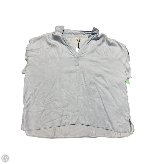 Top Short Sleeve By Jane And Delancey In Blue Denim, Size: 3x