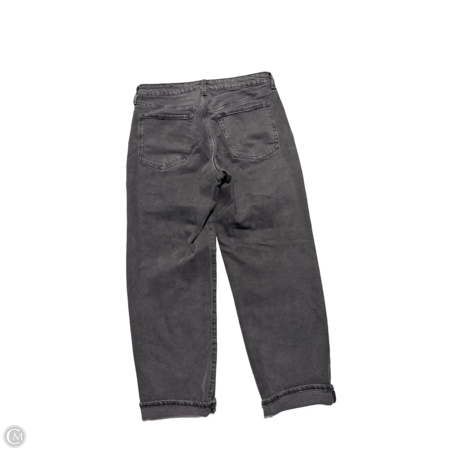 Jeans Straight By Old Navy In Black Denim, Size: 12