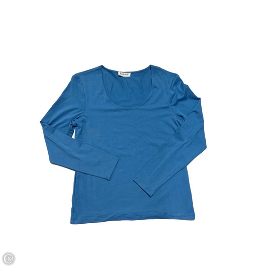 Top Long Sleeve By Kettlewell In Blue, Size: L