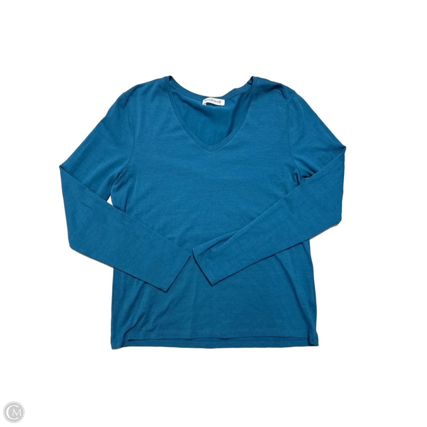 Top Long Sleeve By Kettlewell In Blue, Size: L