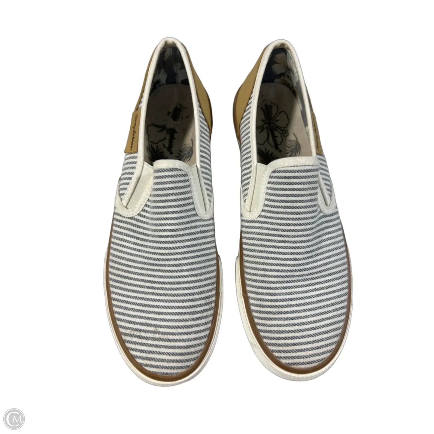 Shoes Flats By Tommy Bahama In Striped Pattern, Size: 8.5