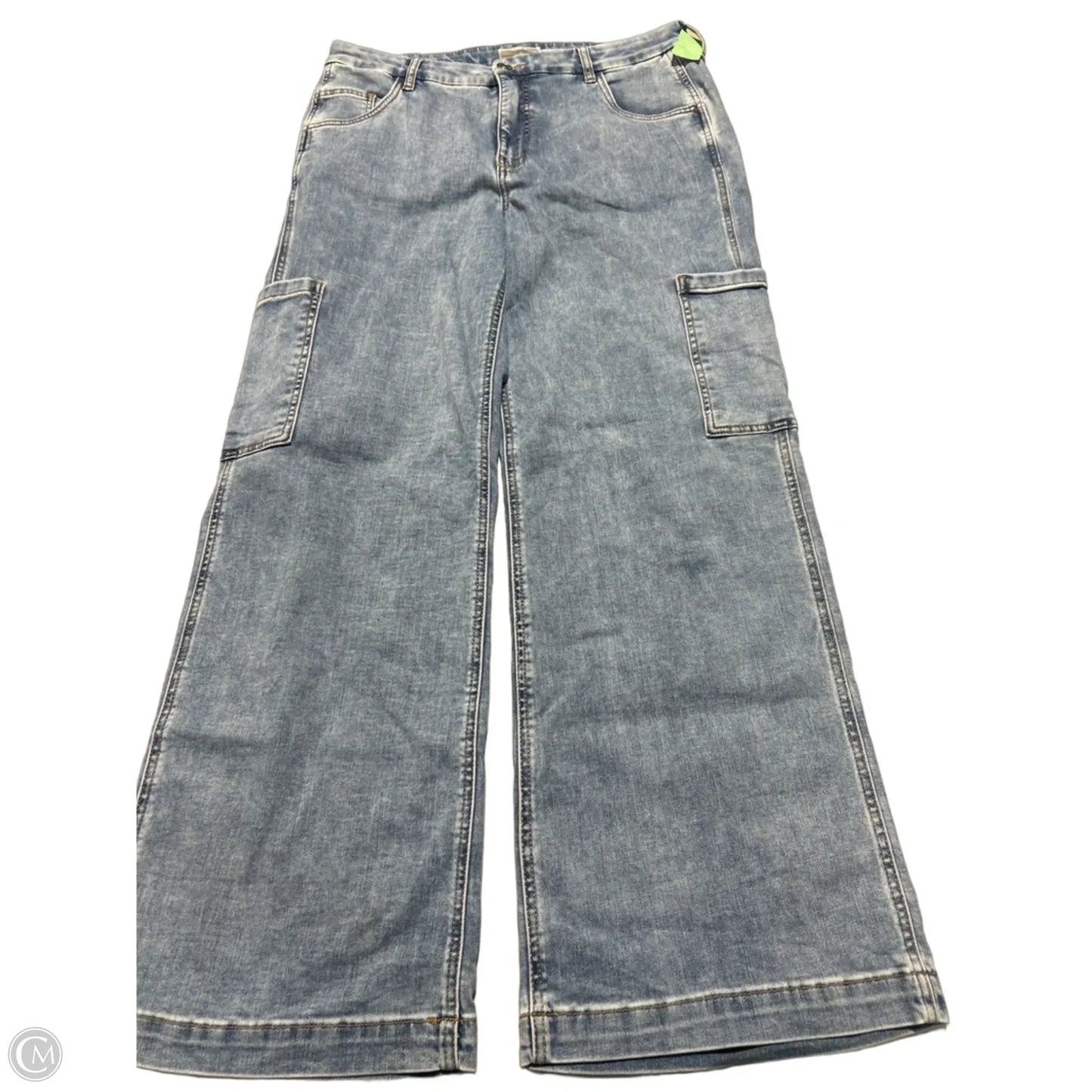 Jeans Wide Leg By Kut In Blue Denim, Size: 14