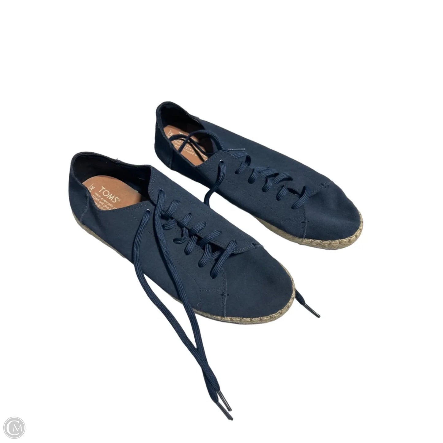 Shoes Flats By Toms In Blue, Size: 9
