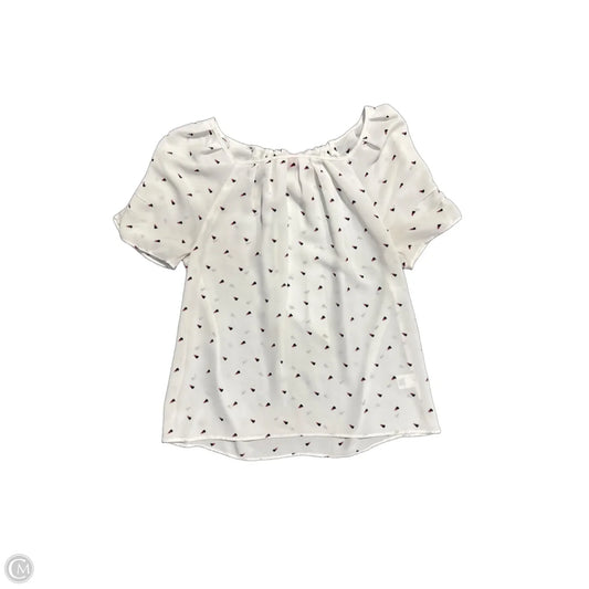 Top Short Sleeve By Elle In White, Size: S