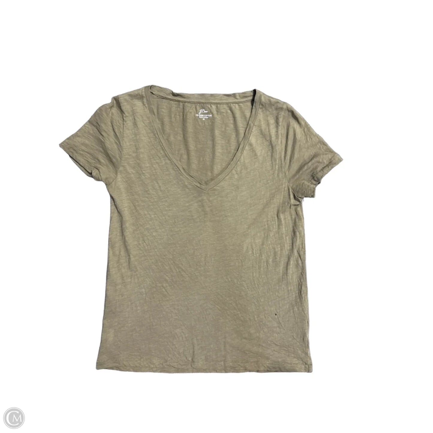 Top Short Sleeve By J. Crew In Green, Size: M