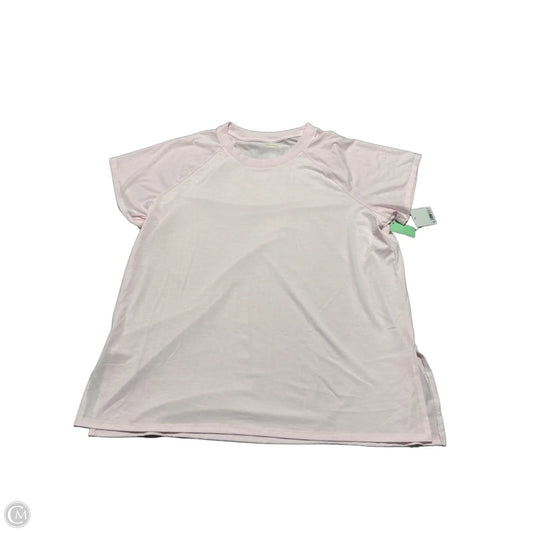 Top Short Sleeve By Tek Gear In Pink, Size: 1x
