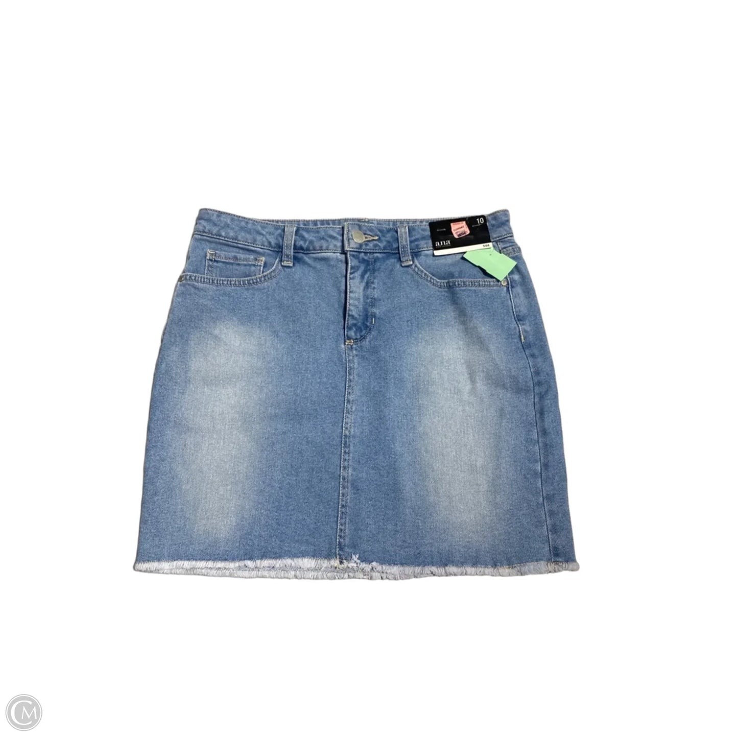 Skirt Mini & Short By Ana In Blue Denim, Size: 10