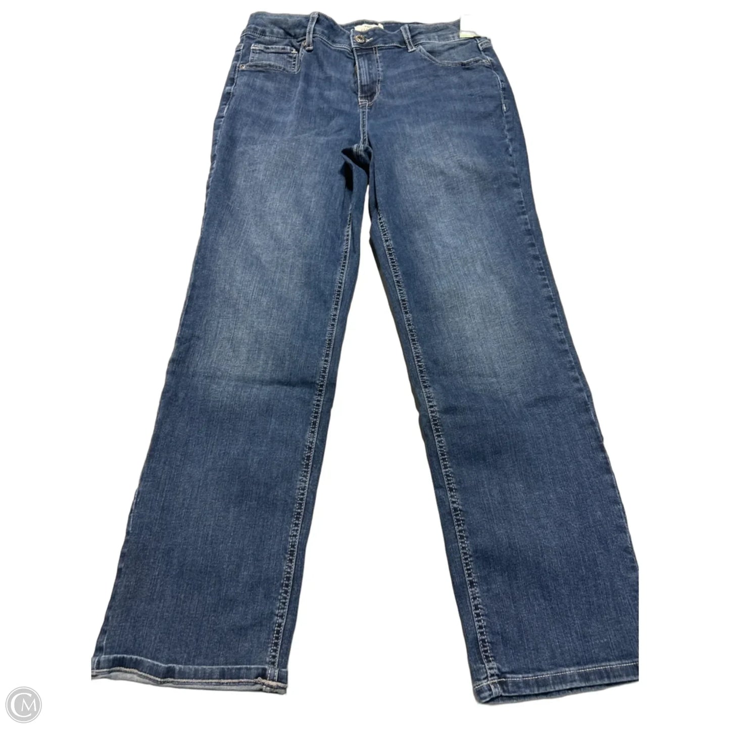 Jeans Straight By Maurices In Blue Denim, Size: 14