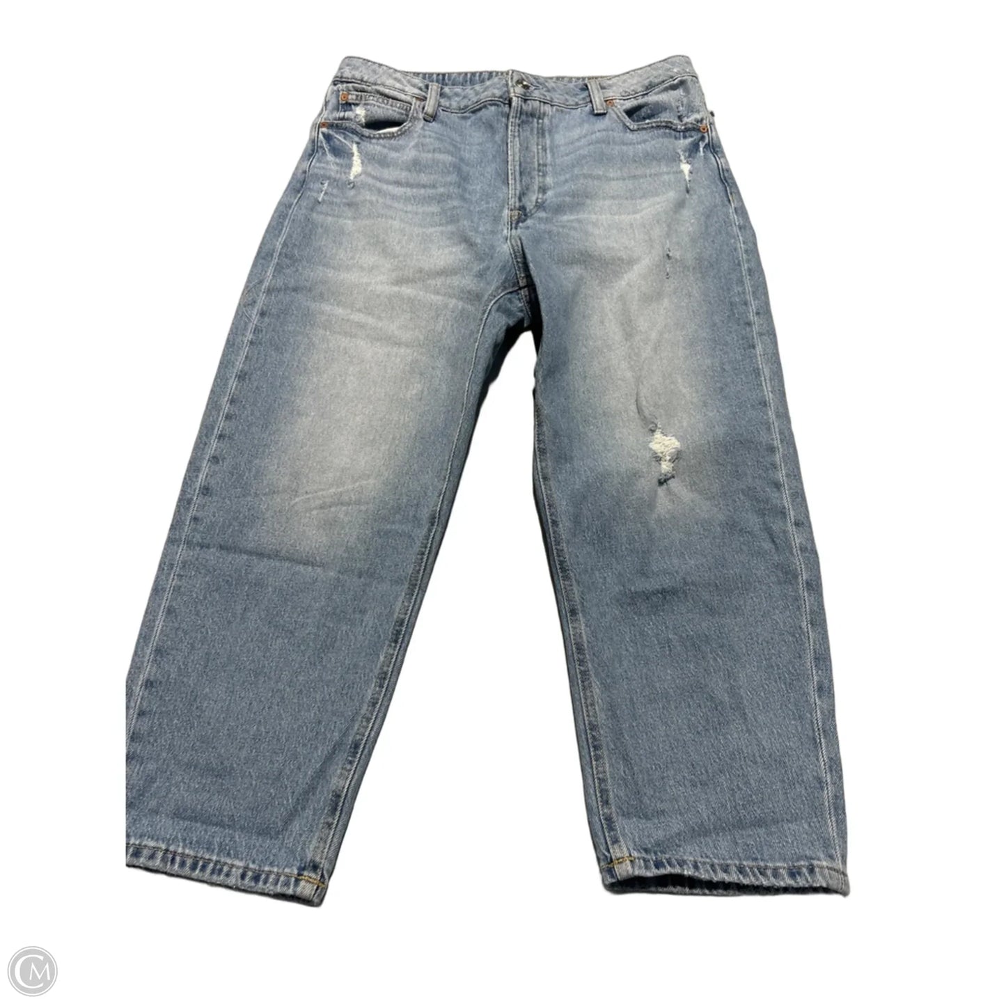 Jeans Cropped By Cmc In Blue Denim, Size: 16