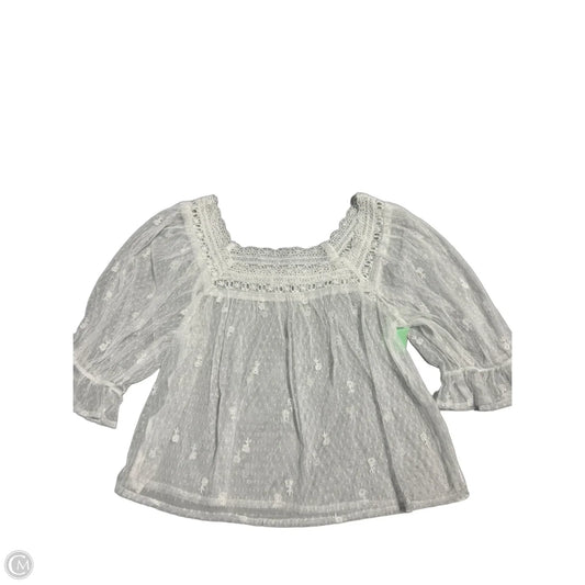 Top Short Sleeve By Gap In White, Size: Xs