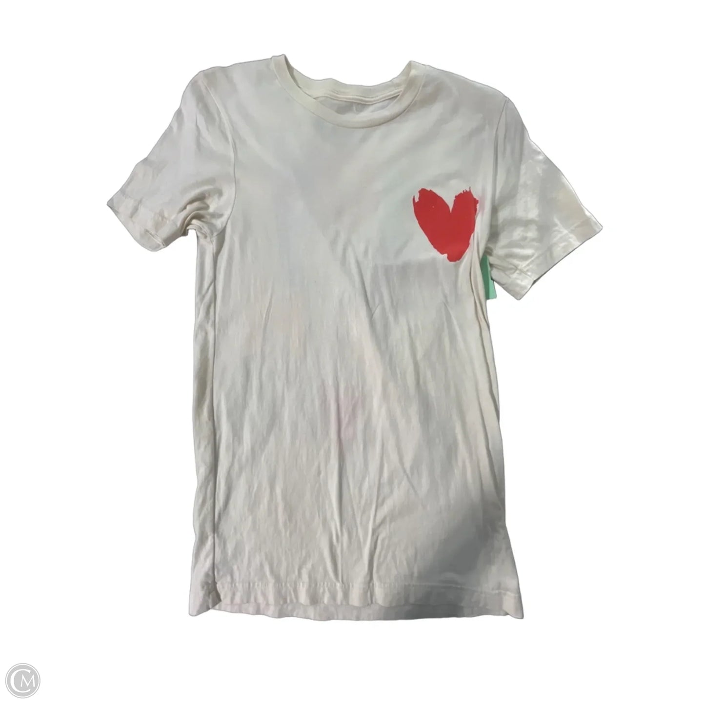Top Short Sleeve By Cmc In Cream, Size: S