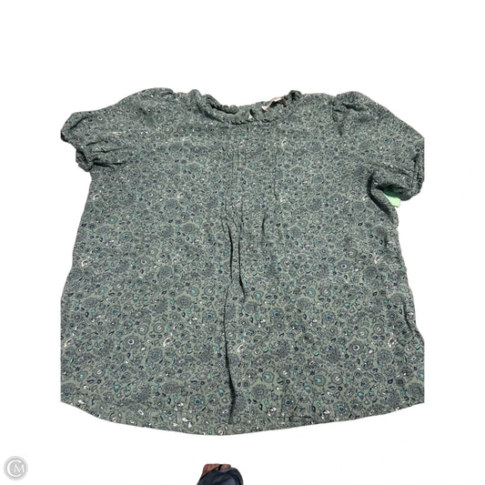 Top Short Sleeve By Loft In Green, Size: Xxl