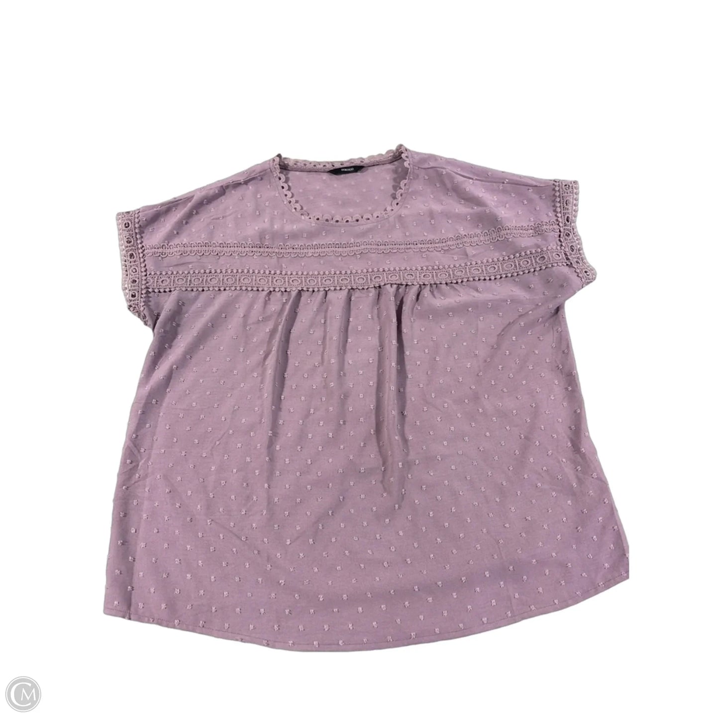 Top Short Sleeve By Dokotoo In Purple, Size: 2x