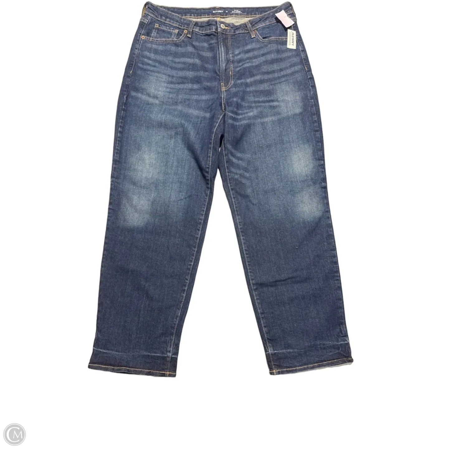 Jeans Straight By Old Navy In Blue Denim, Size: 18