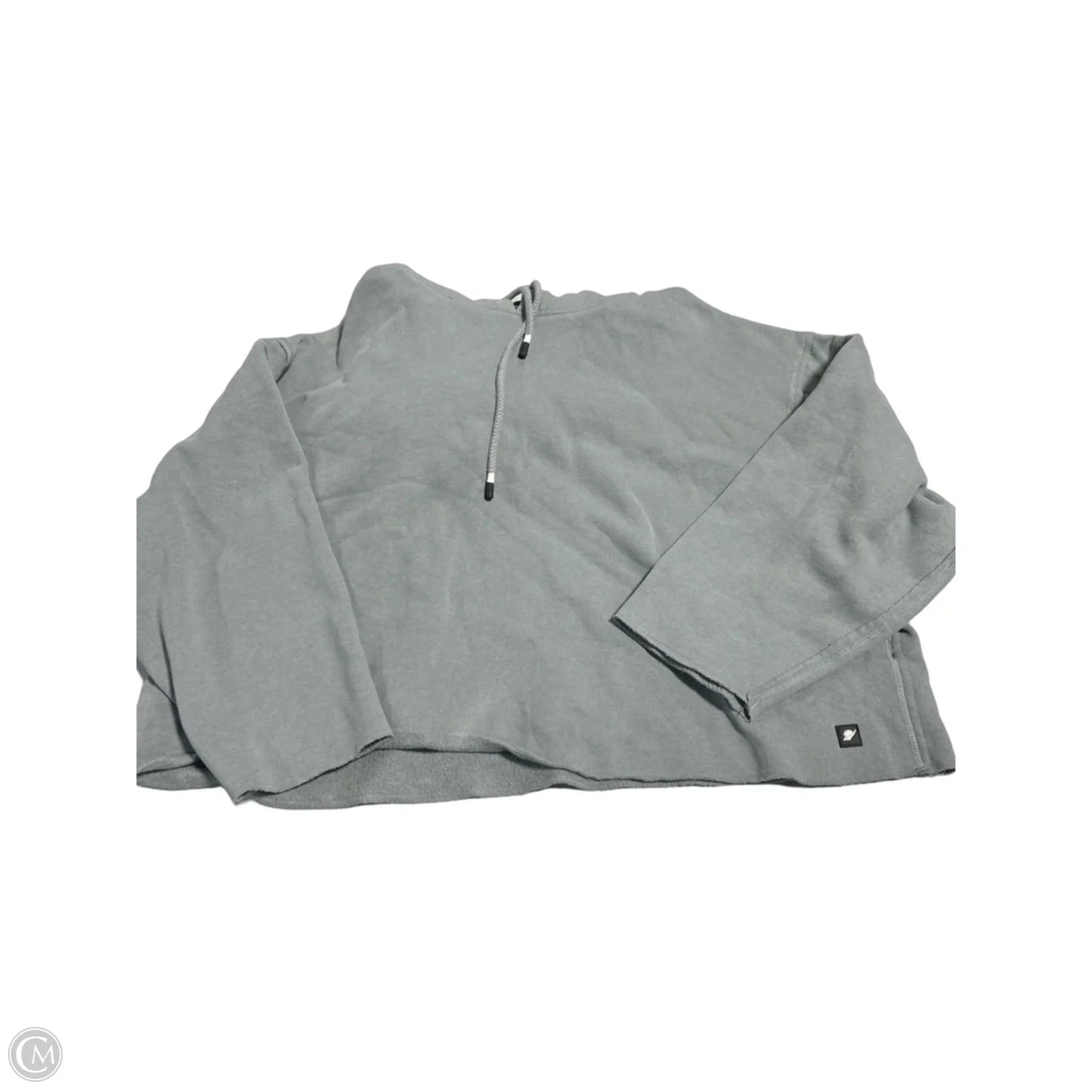 Top Long Sleeve By Cmc In Grey, Size: L