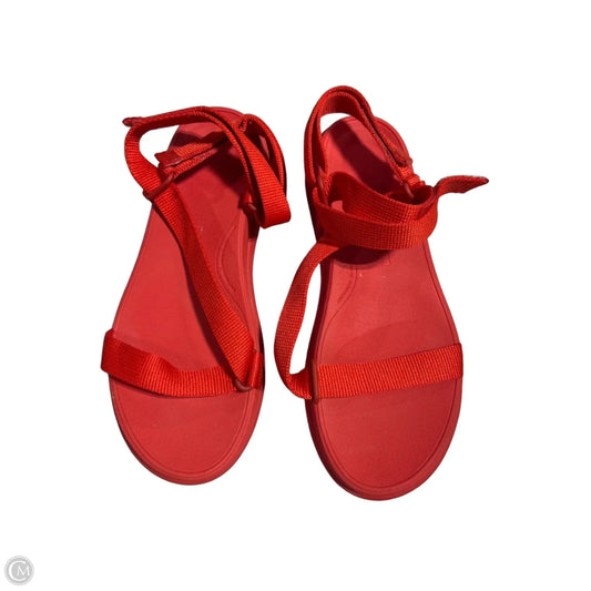 Sandals Flats By Fitflop In Red, Size: 10