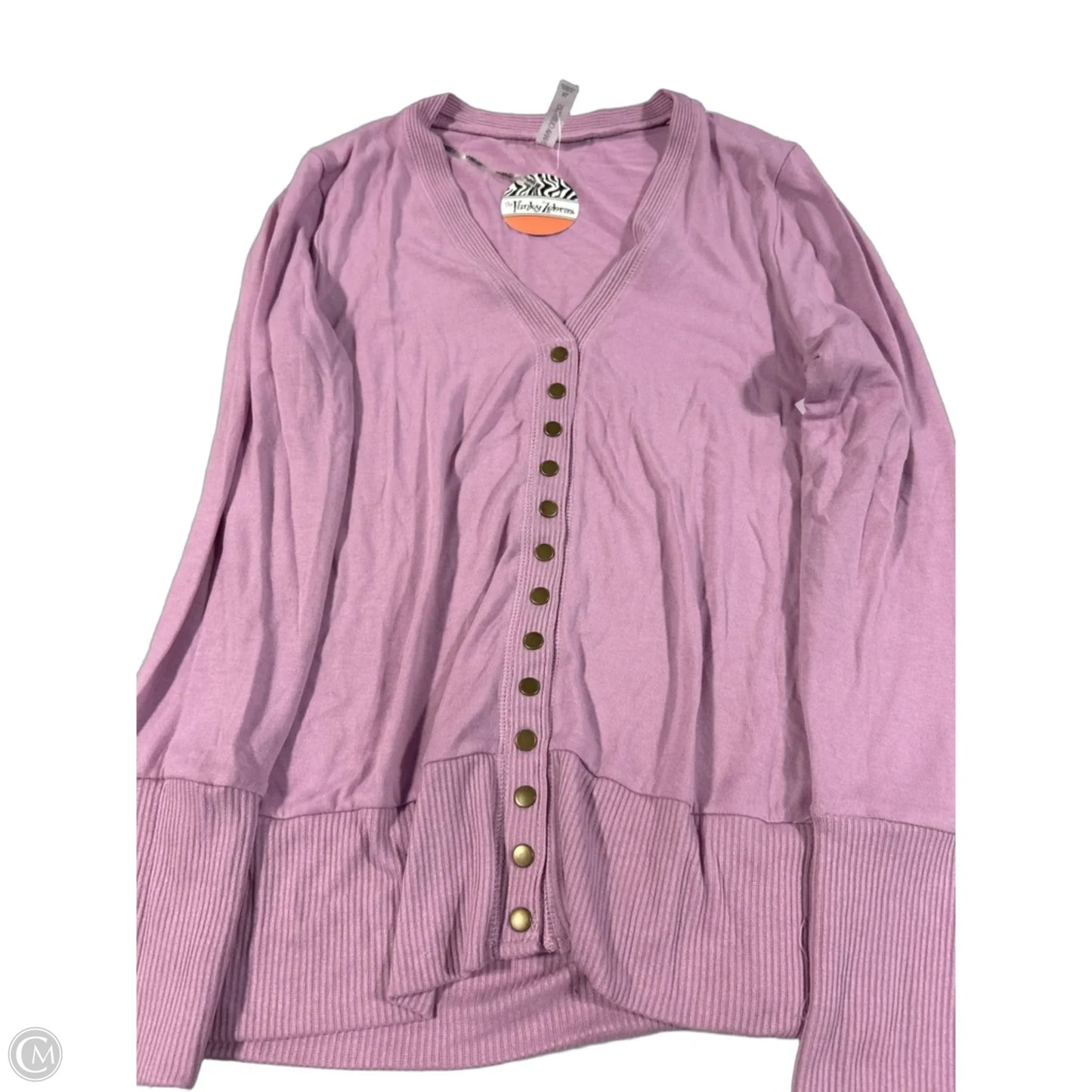 Cardigan By Zenana Outfitters In Purple, Size: Xl