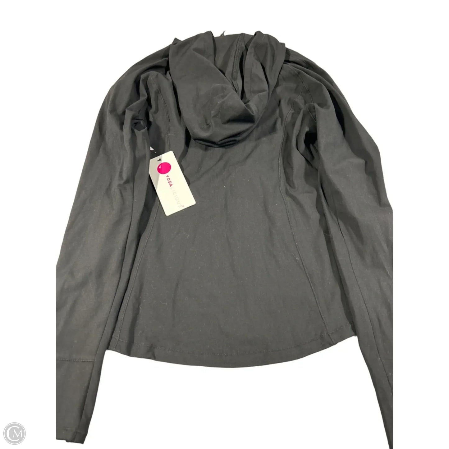 Athletic Jacket By Yogalicious In Black, Size: L
