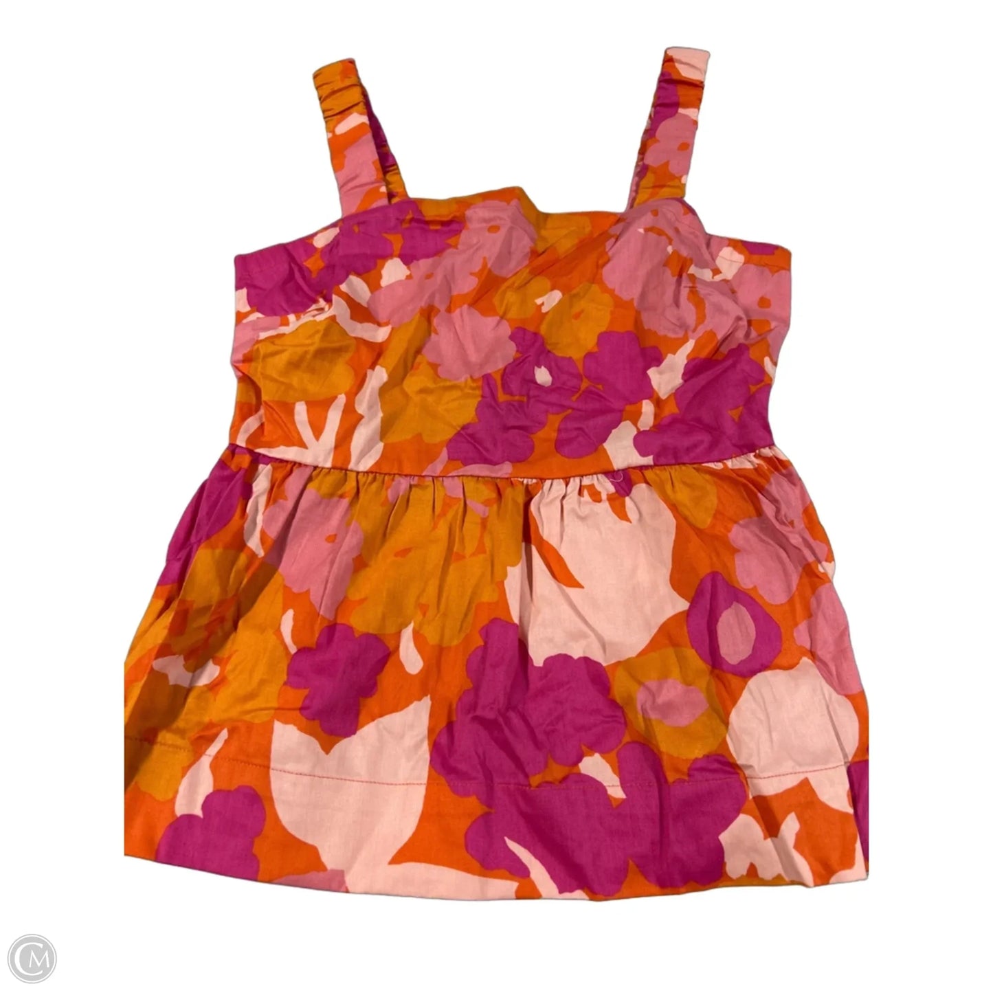 Tank Top By Free Assembly In Orange & Pink, Size: S