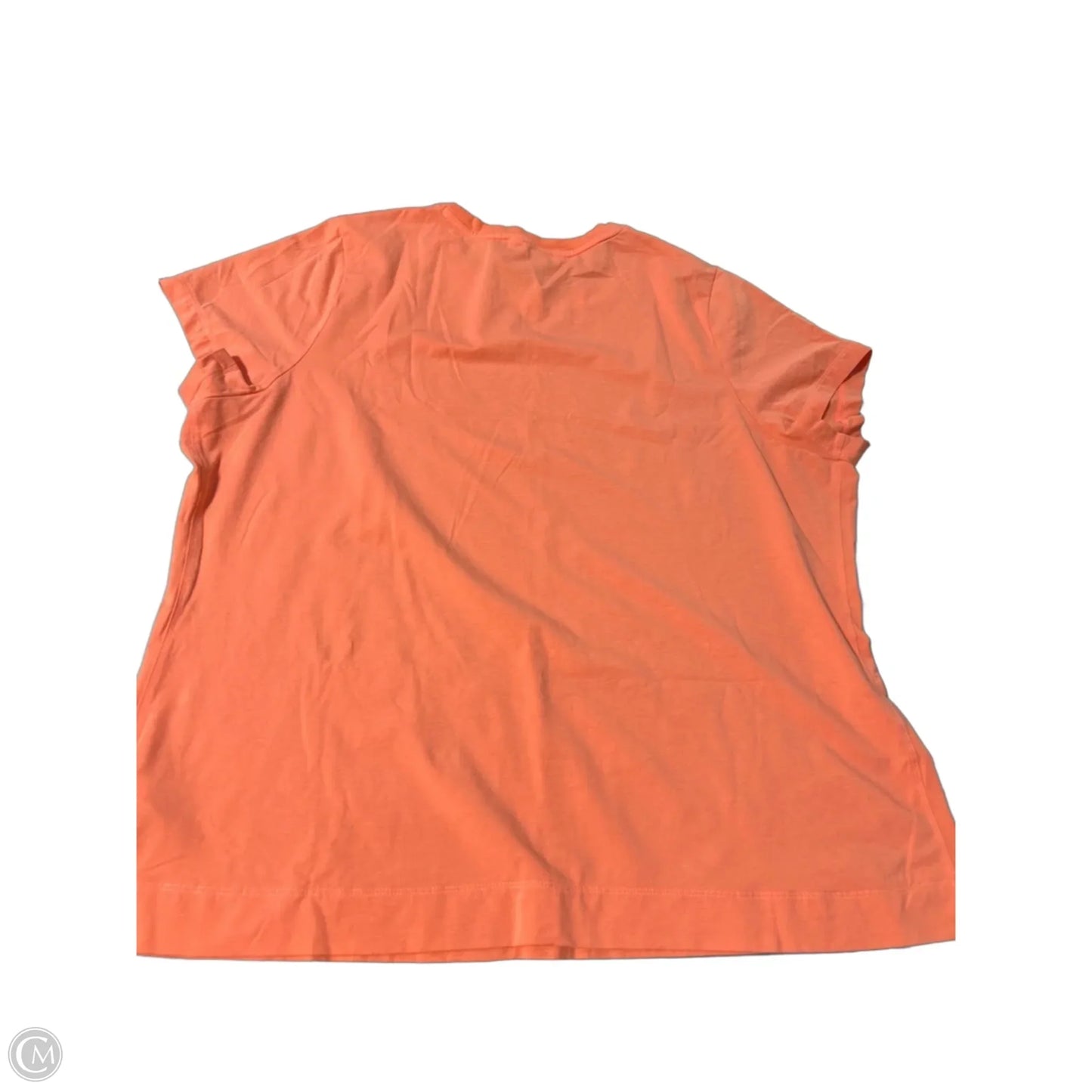 Top Short Sleeve By Athleta In Coral, Size: 1x