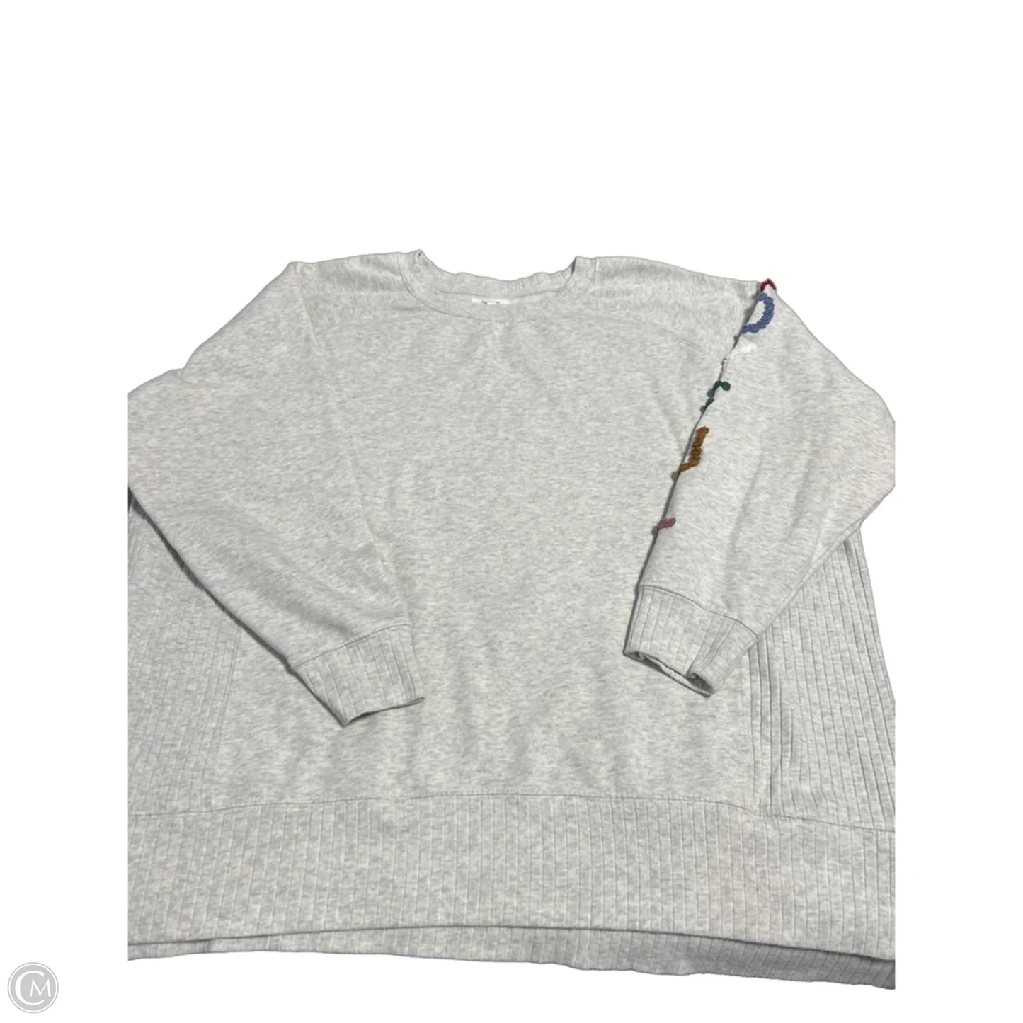 Top Long Sleeve By Maurices In Grey, Size: 2x