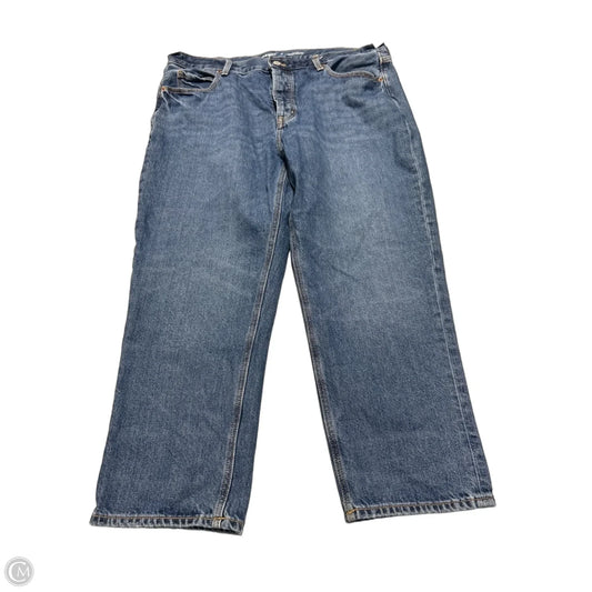 Jeans Straight By Old Navy In Blue Denim, Size: 14