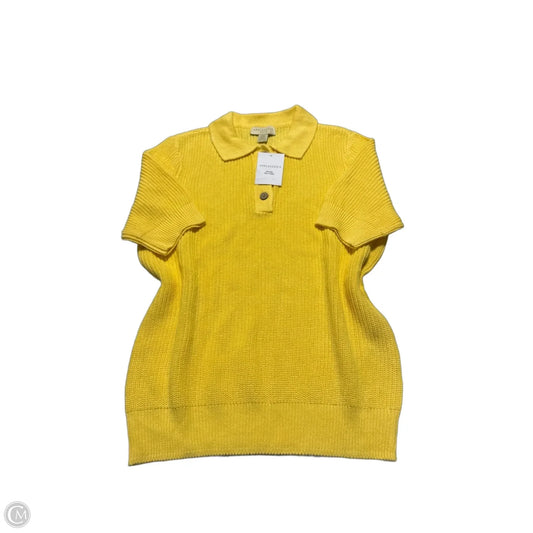 Top Short Sleeve By Appleseeds In Yellow, Size: M