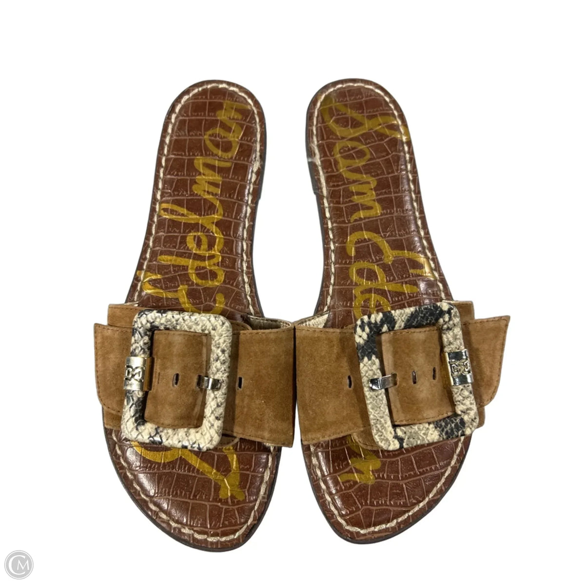 Sandals Flats By Sam Edelman In Brown, Size: 8.5