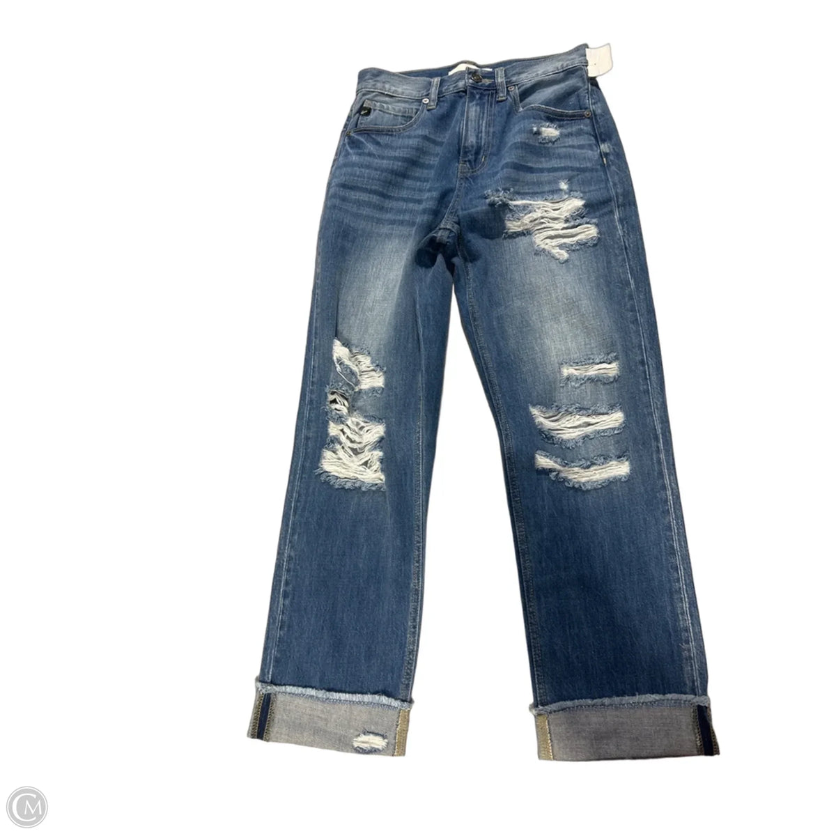Jeans Straight By Kancan In Blue Denim, Size: 0