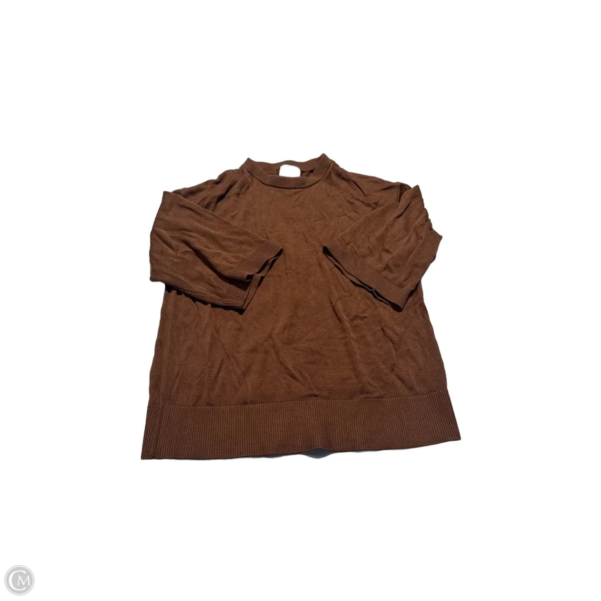 Top 3/4 Sleeve By H&m In Brown, Size: S
