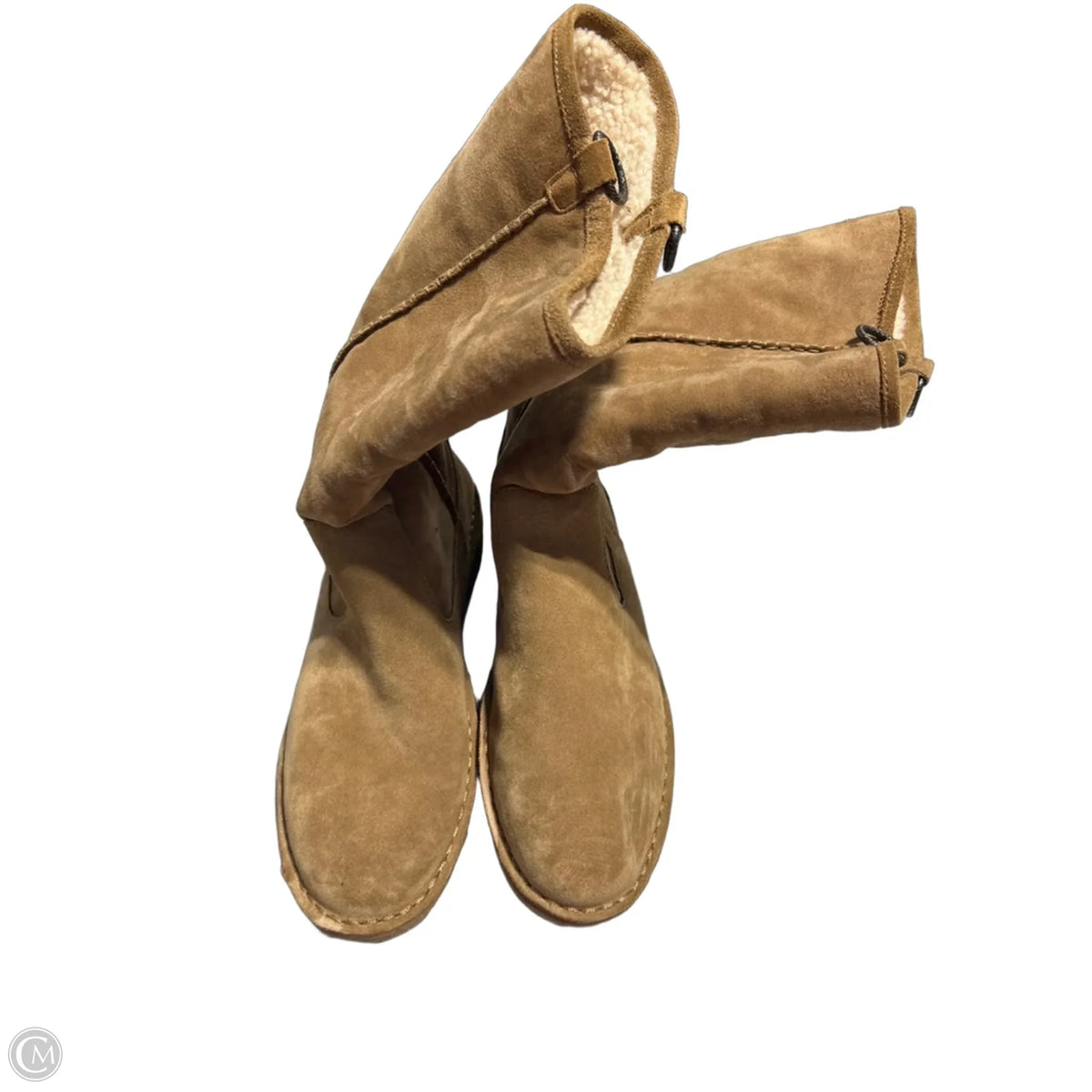 Boots Designer By Ugg In Brown, Size: 10