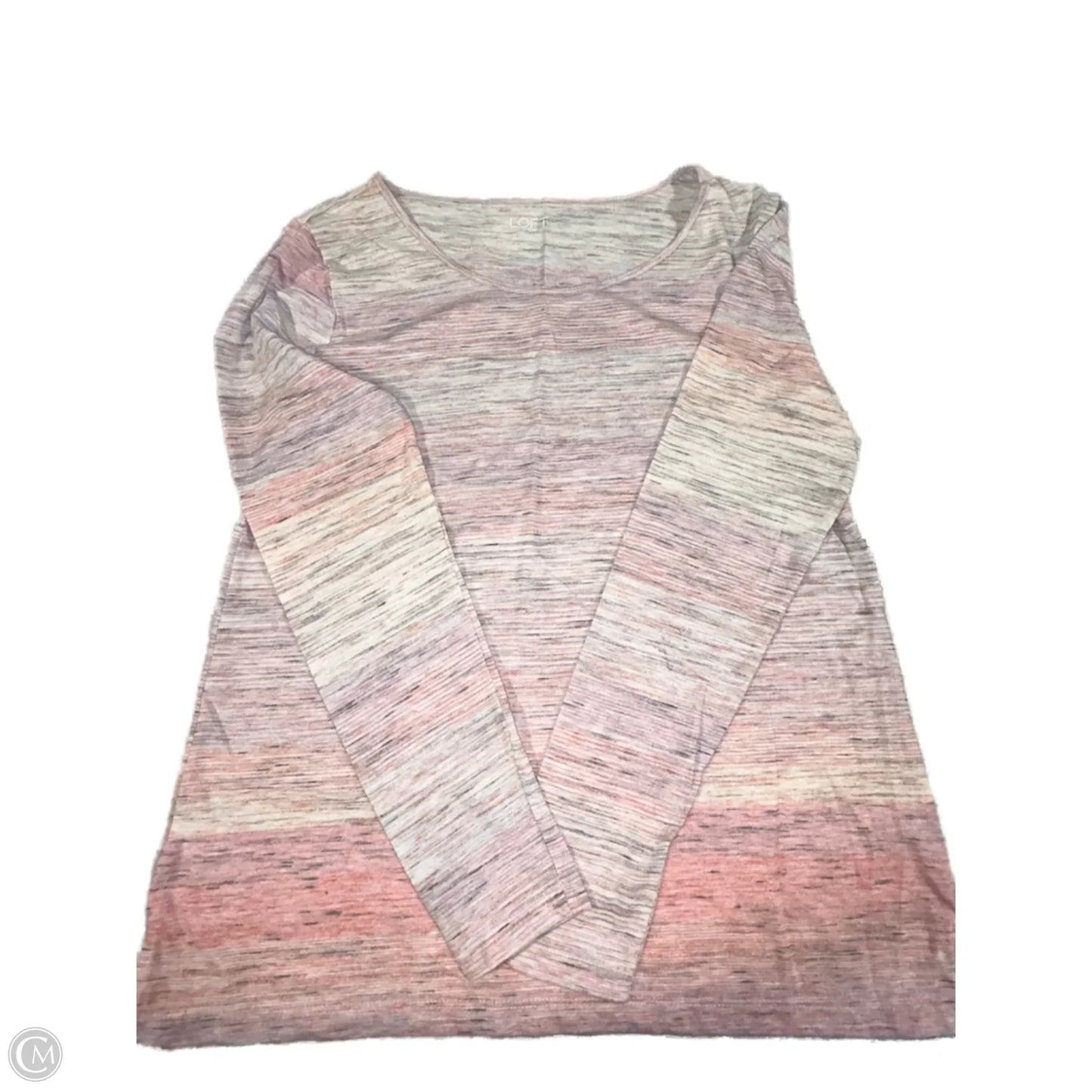 Top Long Sleeve By Loft In Pink, Size: M