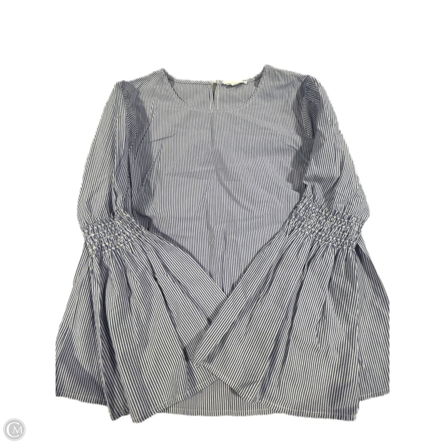 Top Long Sleeve By Beachlunchlounge In Striped Pattern, Size: M