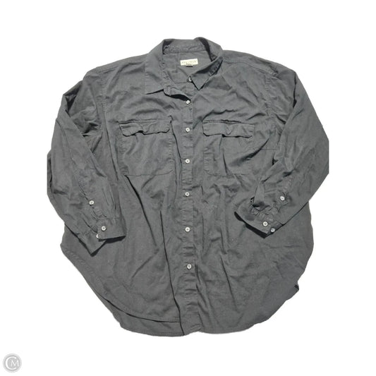 Top Long Sleeve By Ava & Viv In Black, Size: 2x